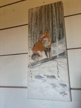 Winter Nature Fox scene